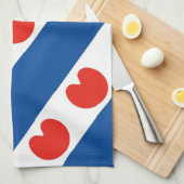 Linge De Cuisine Drapeau frison Pays-Bas (Quart Plié)