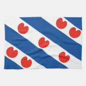Linge De Cuisine Drapeau frison Pays-Bas (Horizontal)
