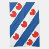 Linge De Cuisine Drapeau frison Pays-Bas (Vertical)