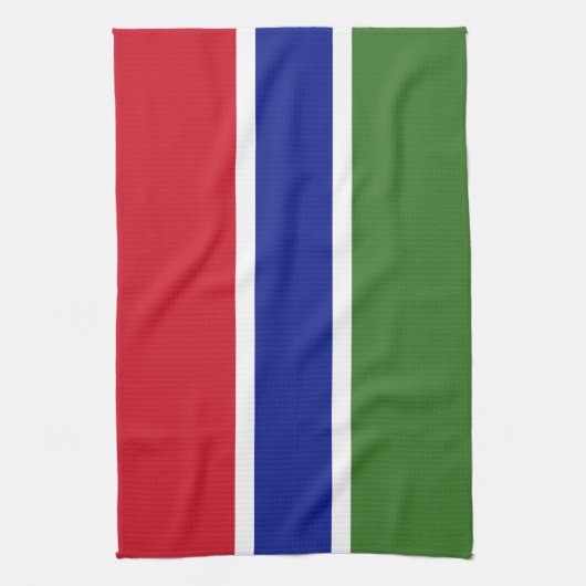 Linge De Cuisine Drapeau Gambie (Vertical)