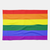 Linge De Cuisine Drapeau Gay Rainbow Pride (Horizontal)