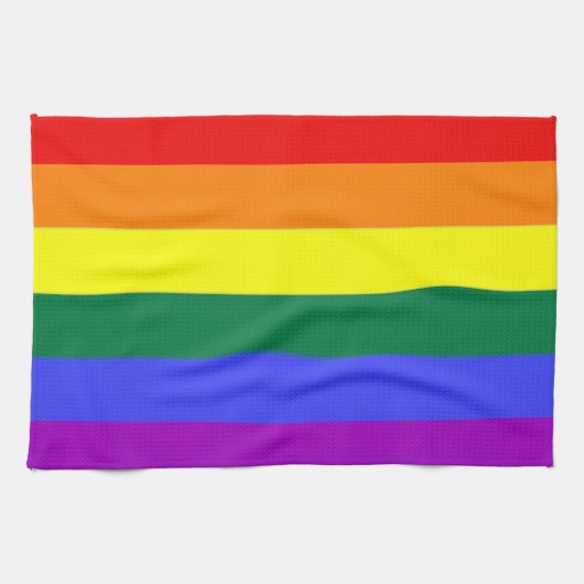 Linge De Cuisine Drapeau Gay Rainbow Pride (Horizontal)
