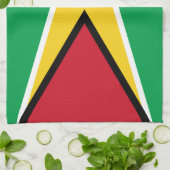 Linge De Cuisine Drapeau Guyana (Plié)