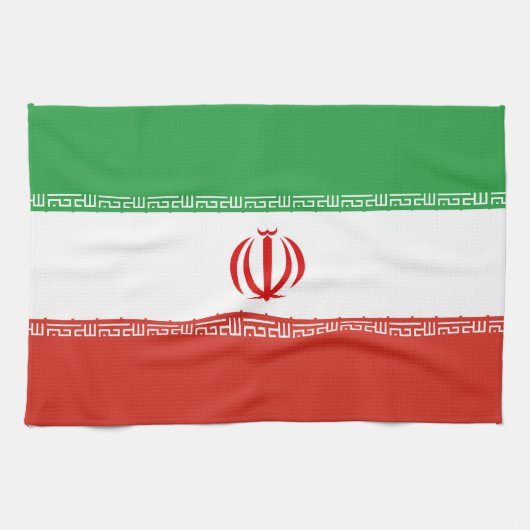 Linge De Cuisine Drapeau iranien (Horizontal)