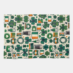 Linge De Cuisine Drapeau irlandais Saint Patricks Day Slainte