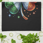 Linge De Cuisine Drapeau irlando-américain FÊTE DE LA SAINT-PATRICK (Plié)
