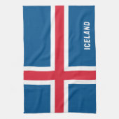 Linge De Cuisine Drapeau Islande (Vertical)