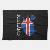Linge De Cuisine Drapeau Islande (Horizontal)