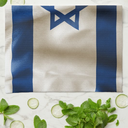 Linge De Cuisine Drapeau Israël (Plié)