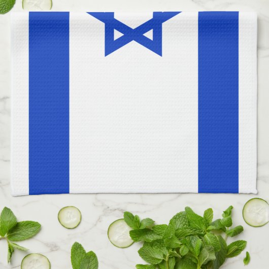 Linge De Cuisine Drapeau Israël (Plié)