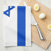 Linge De Cuisine Drapeau Israël étoile bleue de David (Quart Plié)