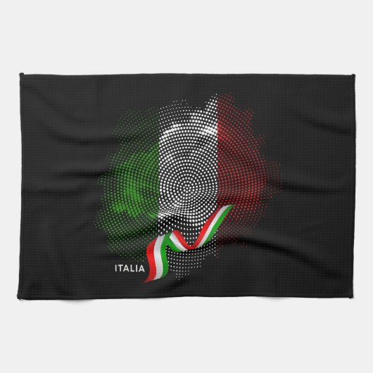 Linge De Cuisine Drapeau italien (Horizontal)