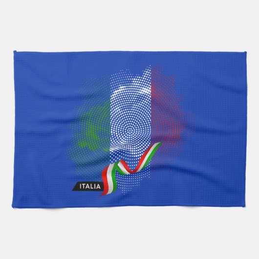 Linge De Cuisine Drapeau italien (Horizontal)