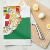 Linge De Cuisine Drapeau italien avec insigne du Royaume d'Italie (Quart Plié)