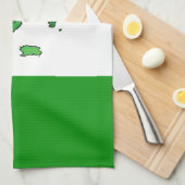 Linge De Cuisine Drapeau italien avec la carte de l'Italie (Quart Plié)