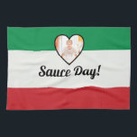 Linge De Cuisine Drapeau Italien Coeur Nonna Photo Personnalisée Sa<br><div class="desc">Célébrez une tradition de la culture italienne avec cette sauce à la fabrication de serviettes de thé. Parfait pour garder des souvenirs de la cuisine italienne,  il fera un grand souvenir pour les années à venir. // Ajoutez votre propre photo.</div>