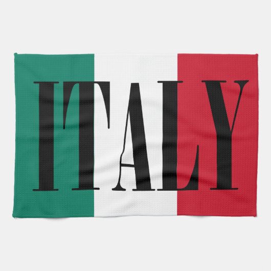 Linge De Cuisine Drapeau italien Italia Il Tricolore (Horizontal)