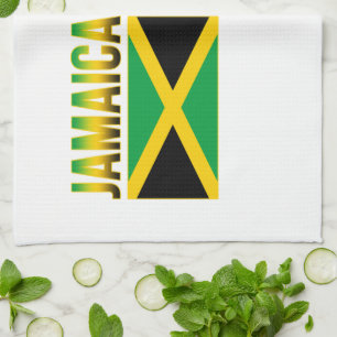 Linge De Cuisine Drapeau Jamaïcain De La Fierté