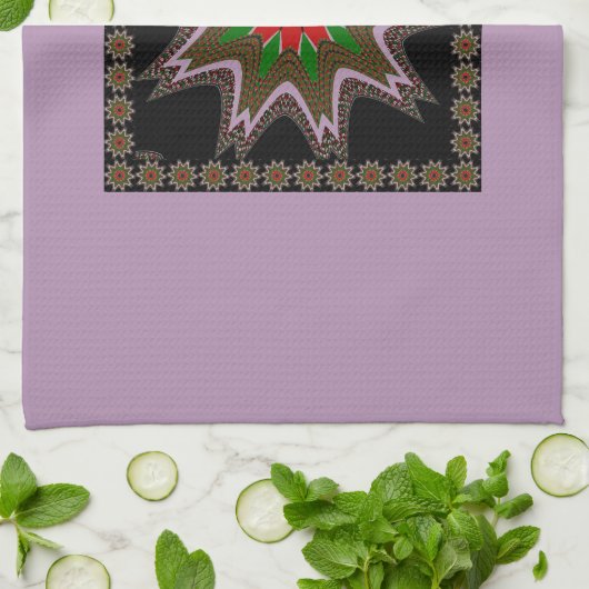 Linge De Cuisine Drapeau kényan couleurs Art Imprimer/graphique (Plié)