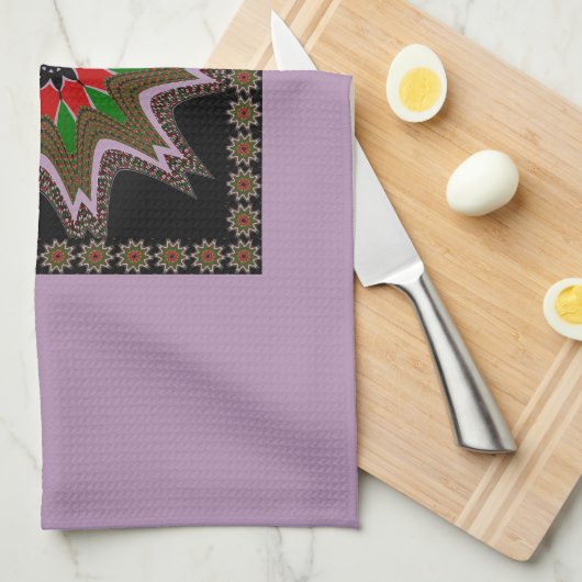 Linge De Cuisine Drapeau kényan couleurs Art Imprimer/graphique (Quart Plié)