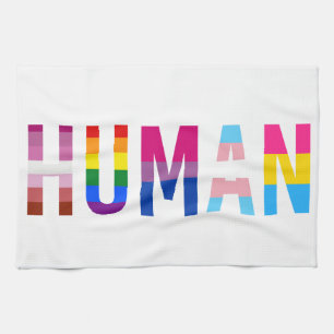 Linge De Cuisine Drapeau LGBT HUMAN Mois Gay pride Transgenre