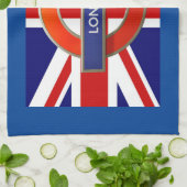 Linge De Cuisine Drapeau Londres/Métro (Plié)