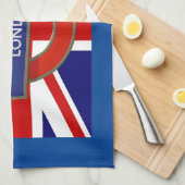 Linge De Cuisine Drapeau Londres/Métro (Quart Plié)