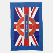 Linge De Cuisine Drapeau Londres/Métro (Vertical)
