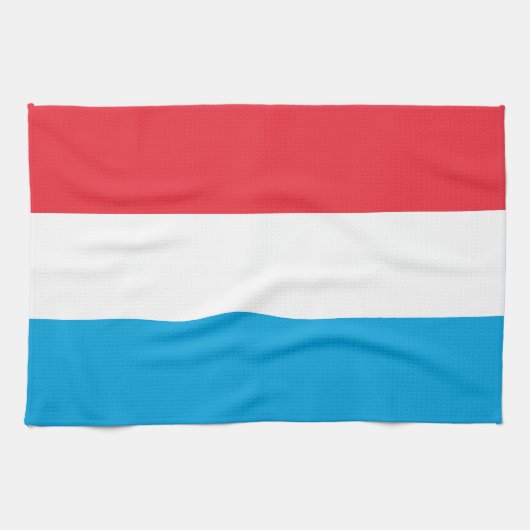 Linge De Cuisine Drapeau Luxembourg (Horizontal)
