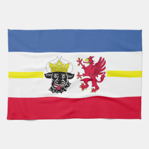 Linge De Cuisine Drapeau Mecklembourg-Poméranie occidentale Cuisine
