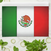 Linge De Cuisine Drapeau mexicain stylisé (Plié)