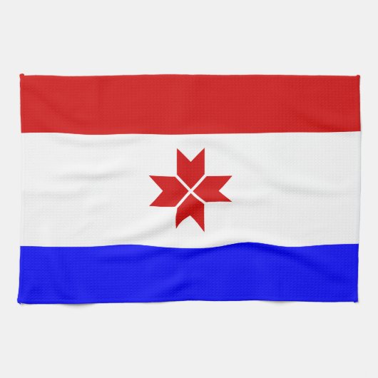 Linge De Cuisine Drapeau Mordovia (Horizontal)