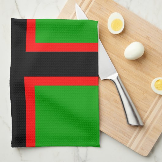 Linge De Cuisine Drapeau national de Karelia (Quart Plié)