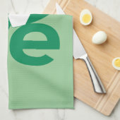 Linge De Cuisine Drapeau nigérian en forme de cœur LOVE vert (Quart Plié)