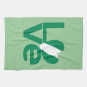 Linge De Cuisine Drapeau nigérian en forme de cœur LOVE vert (Horizontal)