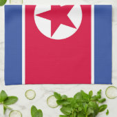 Linge De Cuisine Drapeau nord-coréen (Plié)
