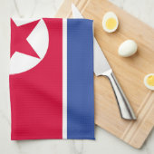Linge De Cuisine Drapeau nord-coréen (Quart Plié)