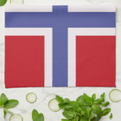 Linge De Cuisine Drapeau norvégien (Plié)