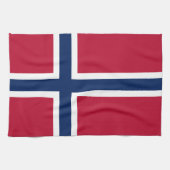 Linge De Cuisine Drapeau norvégien (Horizontal)