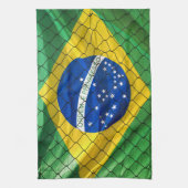 Linge De Cuisine Drapeau Ordem e Progresso du Brésil (Vertical)