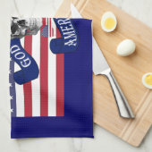 Linge De Cuisine Drapeau patriotique américain (Quart Plié)