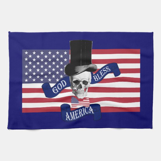 Linge De Cuisine Drapeau patriotique américain (Horizontal)