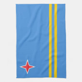 Linge De Cuisine Drapeau Patriotique Aruba (Vertical)