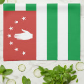 Linge De Cuisine Drapeau patriotique d'Abkhazie (Plié)