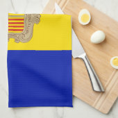 Linge De Cuisine Drapeau patriotique d'Andorre (Quart Plié)
