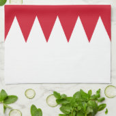 Linge De Cuisine Drapeau patriotique de Bahreïn (Plié)