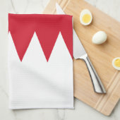 Linge De Cuisine Drapeau patriotique de Bahreïn (Quart Plié)