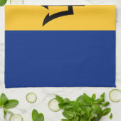 Linge De Cuisine Drapeau patriotique de la Barbade (Plié)