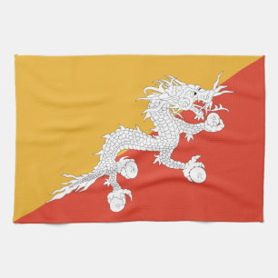 Linge De Cuisine Drapeau patriotique du Bhoutan