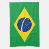 Linge De Cuisine Drapeau patriotique du Brésil (Vertical)